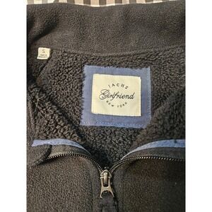 JACHS Girlfriend New York Bl Fleece Sherpa Lined Quarter Zip Pullover Women's Sm